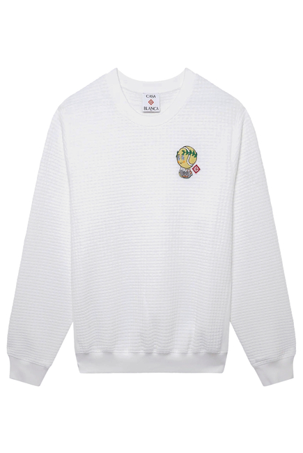 Tennis Mascot Quilted Sweatshirt