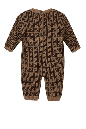 FF Logo Cashmere Blend Romper