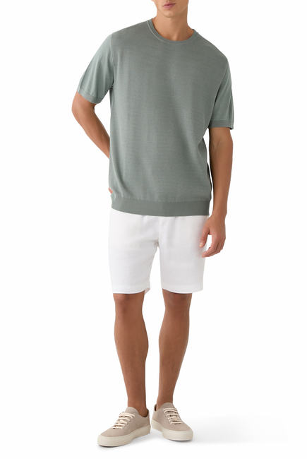 Crew Neck Knitted T-Shirt