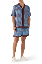 Printed Silk Twill Shirt