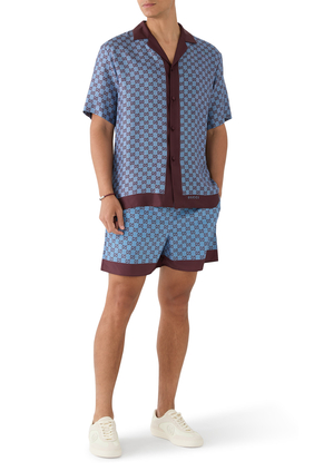 Printed Silk Twill Shirt