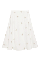 Novanna Embellished Midi Skirt