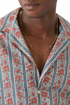 VLogo Signature Metal Necklace