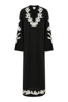 Daha Floral-Embroidered Kaftan