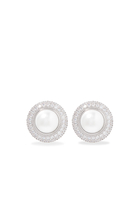 Small Crystal Pearl Earrings