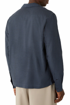 Safra Herringbone Cotton-Flannel Shirt