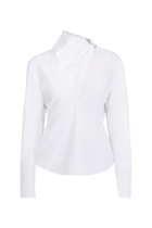 Scarf Poplin Blouse