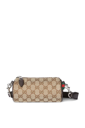 GG Canvas Mini Cylinder Bag
