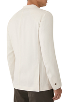 Single-Breasted Silk Jacket