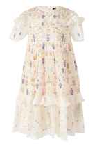 Kids Flowerbed Embroidery Dress