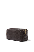 Trousse Chain Woven Leather Bag