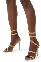 Cleo 105 Metallic Wrap Around Sandals