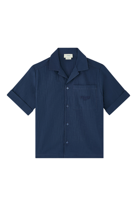 Kids Jacquard Cotton Shirt