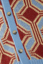 Le Cardigan Mohair Géométrique