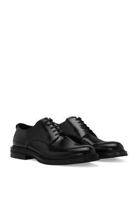 Brushed Calfskin Derby Shoes