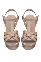 Tribute Platform Sandals in Patent Leather