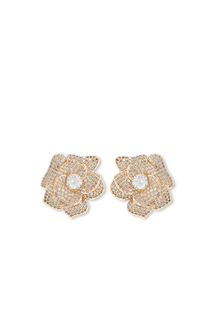 Crystal Flower Earrings