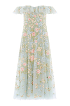Antoinettes Floral Off-Shoulder Ballerina Dress