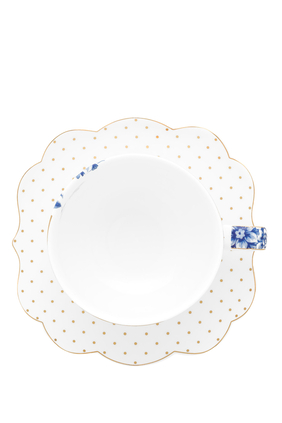 Royal White Espresso Cup & Saucer