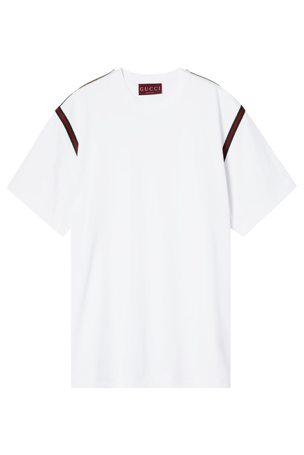 Cotton jersey T-shirt with Web