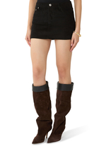 Cherry Corduroy Mini Skirt