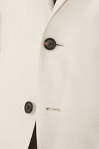 Single-Breasted Silk Jacket
