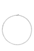 Sophie Necklace, Sterling Silver & Cubic Zirconia