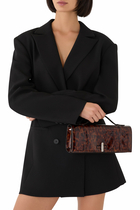 May Leopard Patent Clutch Bag