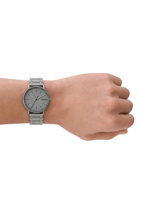 Signatur Three-Hand Stainless Steel Bracelet Watch
