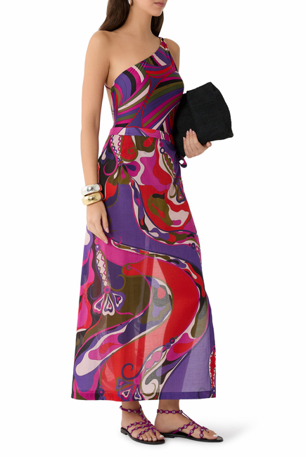 Orchidee Print Pareo Skirt