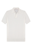 Short-Sleeve Ribbed Polo
