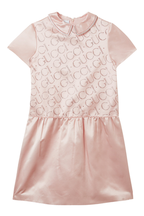 Kids Silk Cotton Duchesse Dress