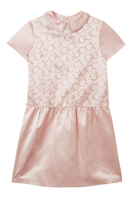 Kids Silk Cotton Duchesse Dress