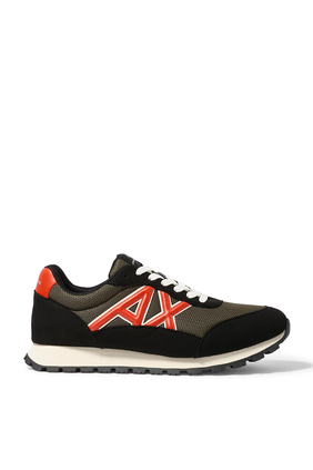 Drop Side AX Logo Low-Top Sneakers