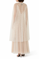Sequin Cascade Midaxi Open Cape