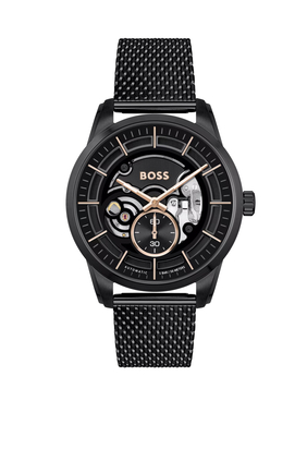 Sophio Automatic Mesh-Bracelet Chronograph Watch
