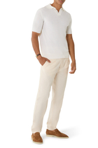 Short-Sleeve Ribbed Polo