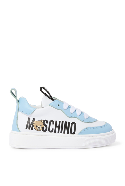 Kids Logo Leather Sneakers 
