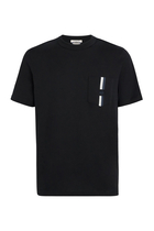 Chest Pocket Cotton Jersey Crewneck T-Shirt