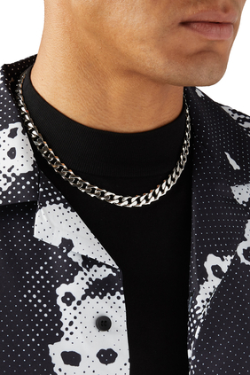 Thick Necklace Skull Clasp