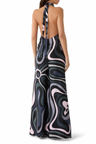  Printed Silk Jumpsuit