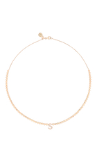 Love In Tokyo Diamond Lit Initials S Necklace, 18K Rose Gold & Diamonds