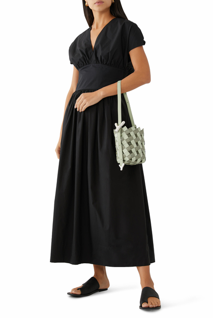 YY Bucket Woven Bucket Bag