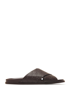 GG Leather Slides