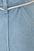 Wide Denim Shorts