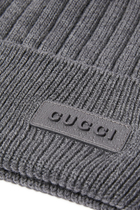 Rib Knit Wool Hat