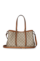 GG Emblem Small Tote Bag