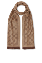 Wool GG Jacquard Scarf