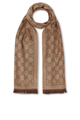 Wool GG Jacquard Scarf