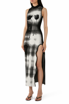 Yuki UV Reactive Wavy Asymmetric Dress